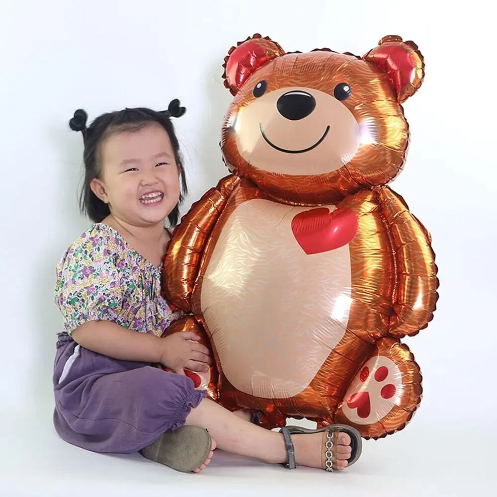 3 Pack Valentine's Big Bear Foil Balloon, Love Bear Balloon, Valentine's Party